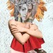 No49 Madonna Mail Art Call - Exhibition 2018 in Hieronymus Bosch Center NL - Exquisite Corpse - Tricollage by - Head and background Josephine - Body Lynn Skordal - Legs Sabine Remy - 2017 thumbnail
