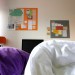Hotelzimmer mit Lesezeichen-Schautafel / Hotel room with bookmark chart thumbnail