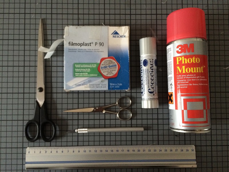 Mein Arbeitsmaterial / My tools