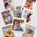 No96 Lynn Skordal and Sabine Remy - A Set of  Eight Vintage Button Cards - 2018 thumbnail