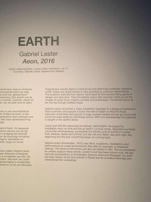 Earth Gabriel Lester Aeon 2016 Infotafel