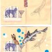4. double page before and after - Collaborative booklet by Vizma Bruns and Sabine Remy thumbnail
