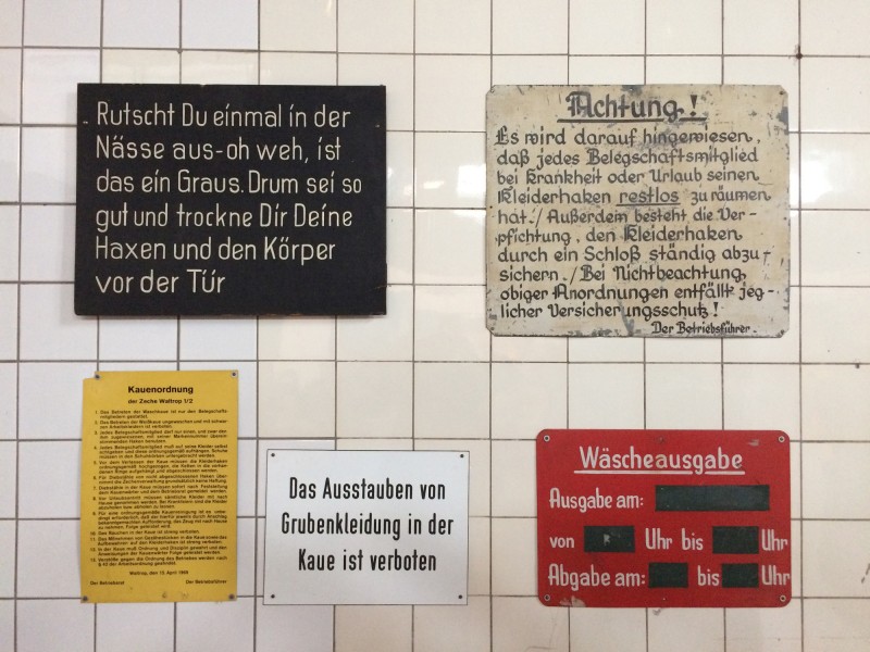 Zeche Zollern Dortmund - Hinweisschilder - Information signs