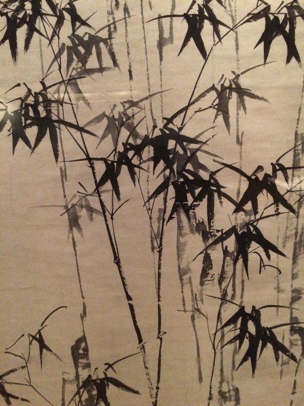 Bamboo and Rock (Detail) - by Zheng Xie (1693-1765) - Hanging Scroll - Qing Dynasty