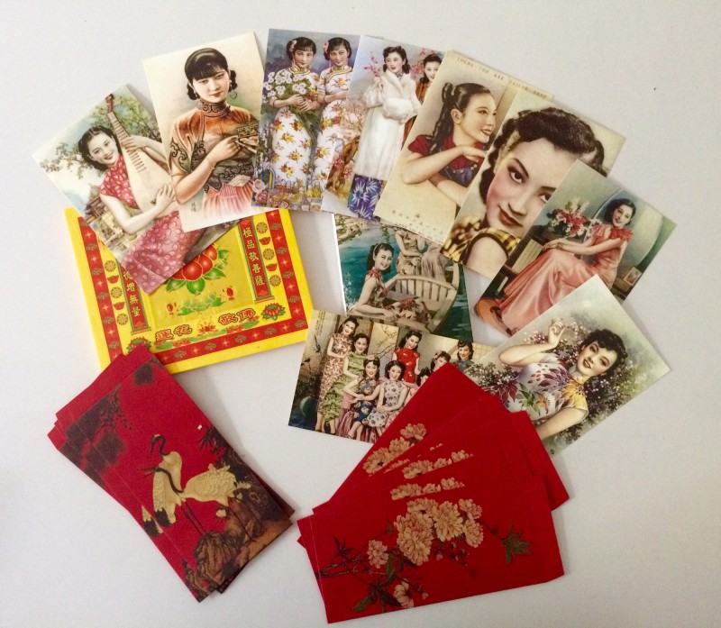 Postcards, envelops, sacrifice paper / Postkarten, Briefumschläge, Opferpapier