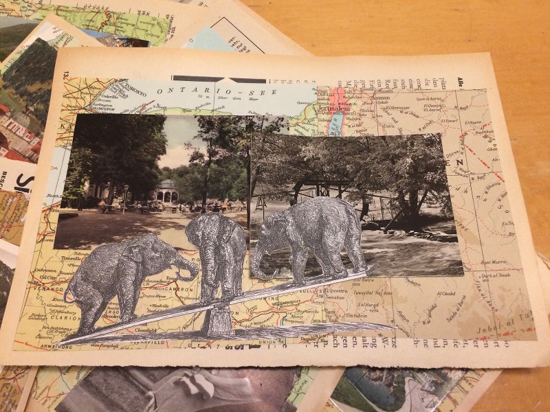Greetings from - 11 Collages for Mail Art - 2018