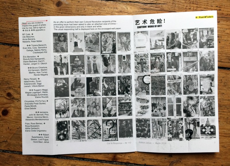 Edition Janus Mail Art Megazine - third double page - 