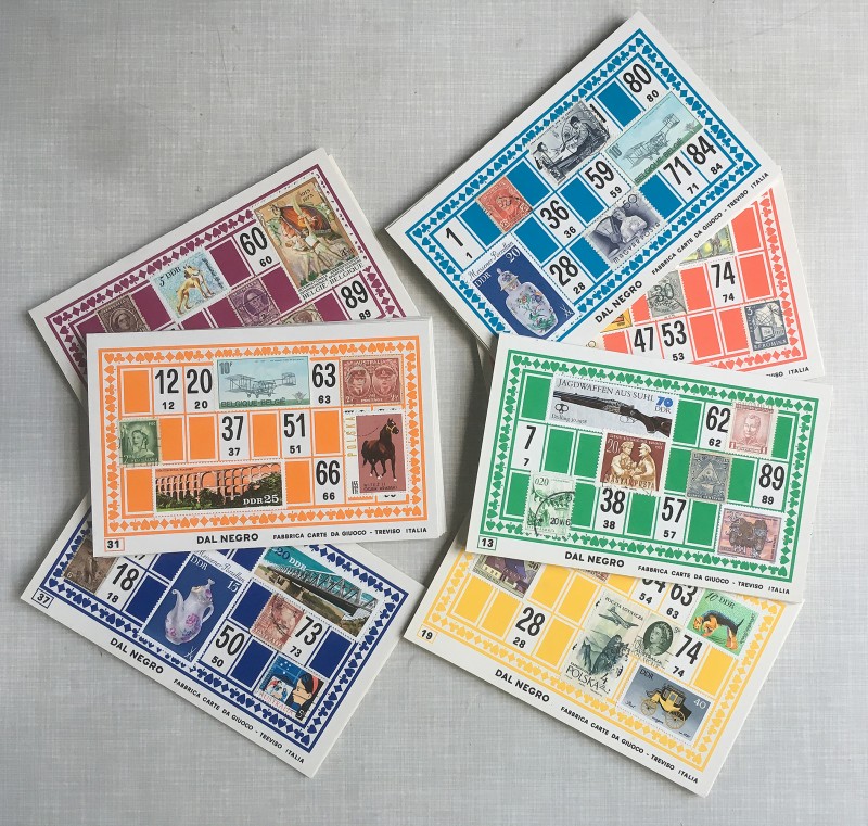 Mail Art Bingo 40 originals for KART assembling magazine running by David Dellafiora