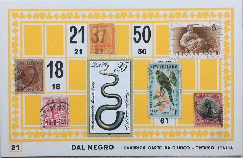 Mail Art Bingo No21 of 40 for KART assembling magazine running by David Dellafiora