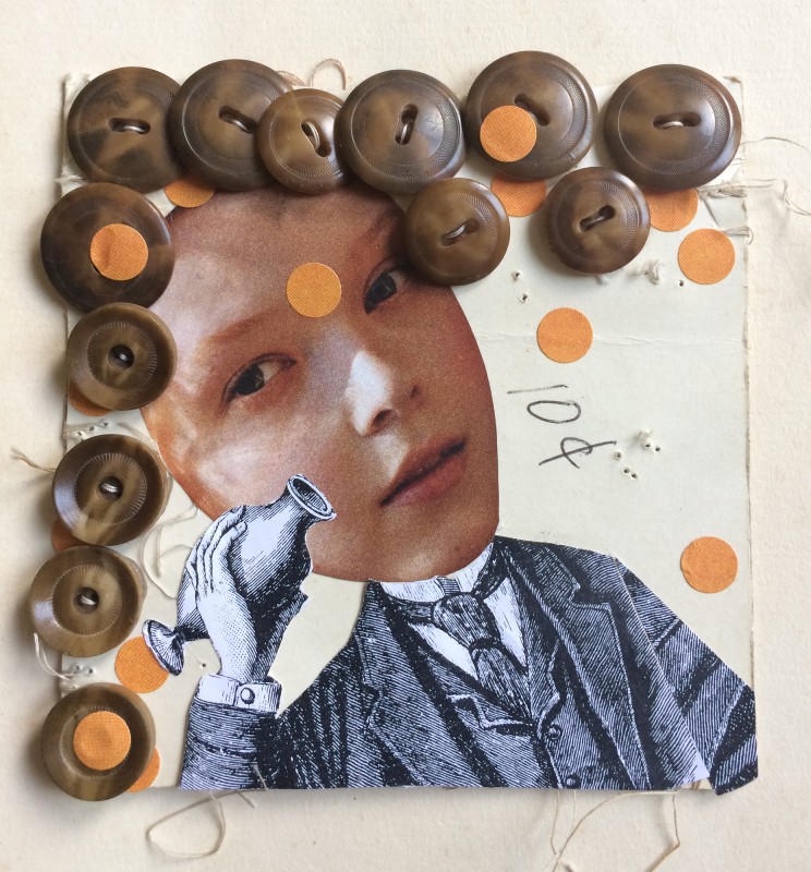 No96 - 1 - A Set of  Eight Vintage Button Cards Lynn Skordal and Sabine Remy 2018