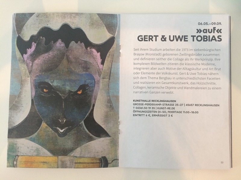 Kunsthalle Recklinghausen - auf - Gert und Uwe Tobias - Begleitheft