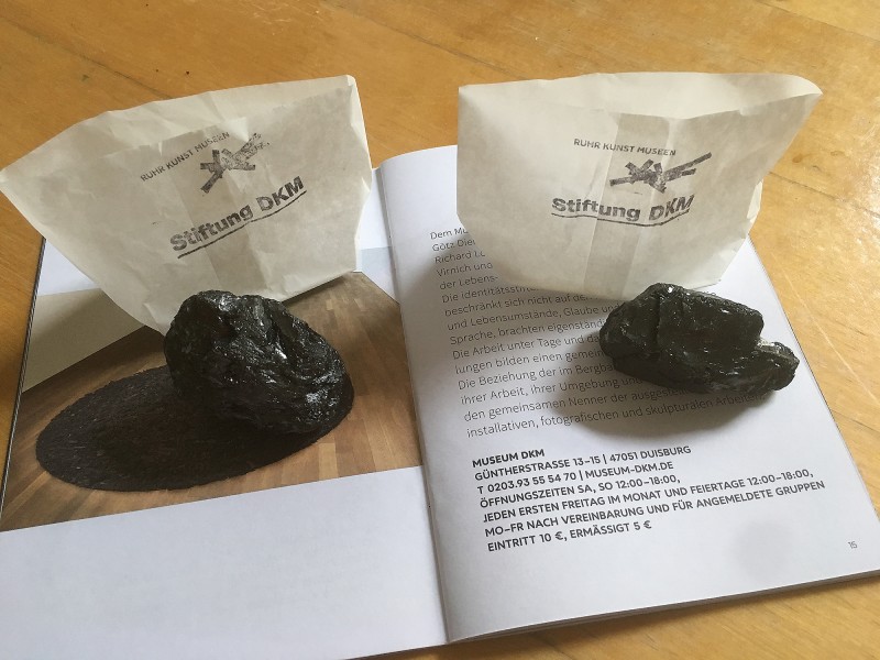 Je ein Stueck Kohle aus dem DKM / One piece of coal each from the DKM