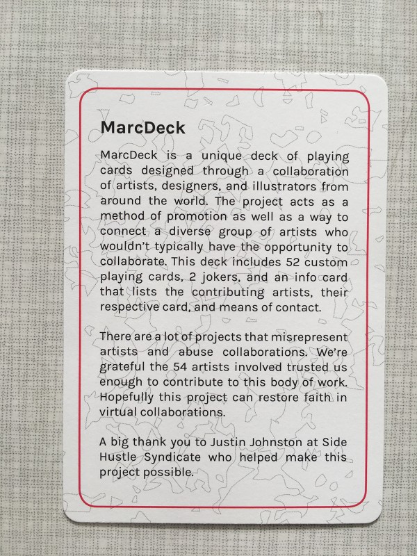 More infos about Marcdeck
