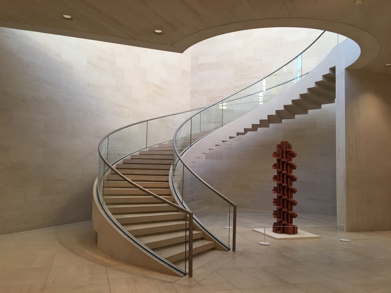 Staircase and Vincent Ganivet - Tour double helicoide - 2011 - at MUDAM Luxembourg