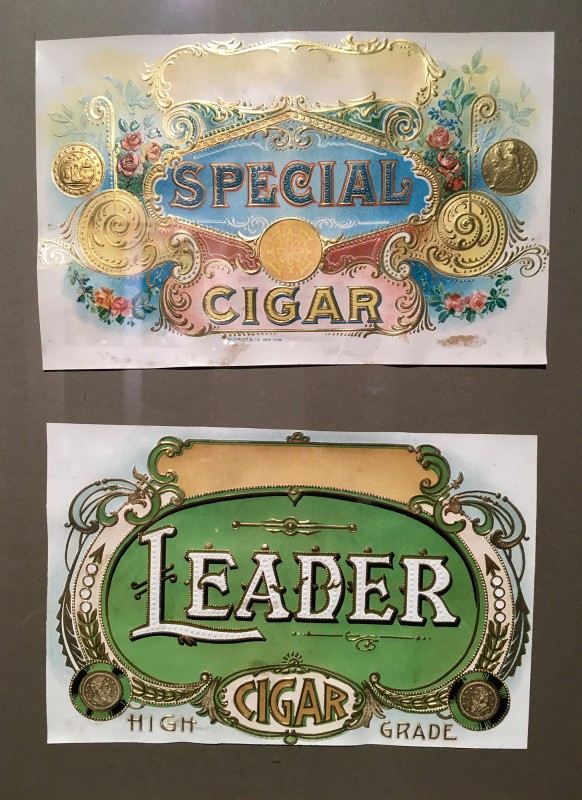 Antike Zigarrenkisten 2 - Etiketten im Lightner Museum -Antique cigar box lables in the Lightner Museum
