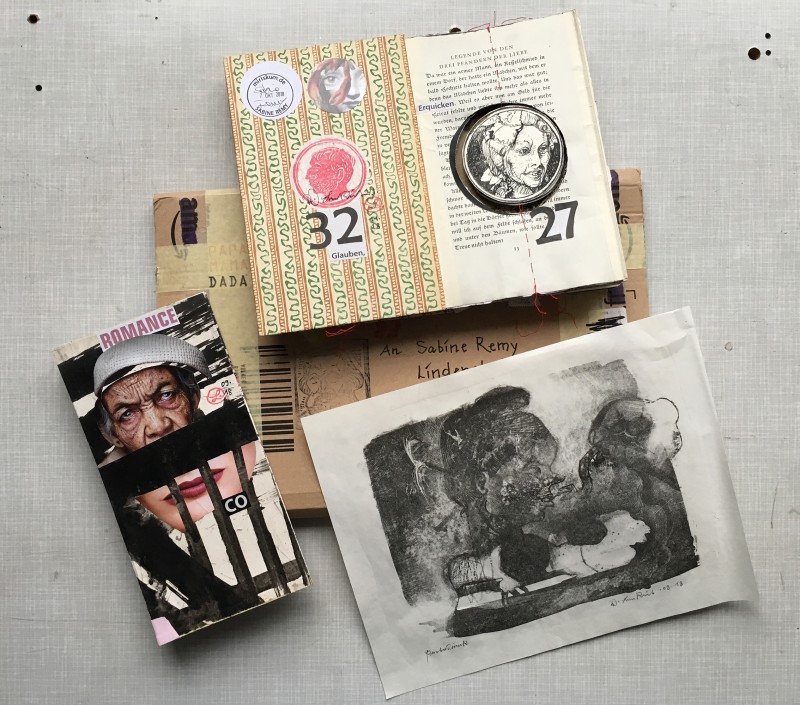 The package I received from Volker Lenkeit - including a new Leporellation starter and an original lithograph by him