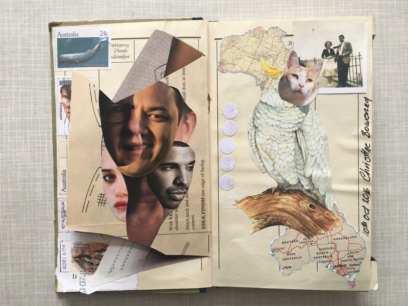 Add and pass Landarbeiterbuch double page by Christine Bowering 