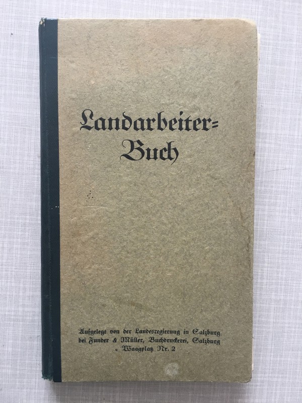 Add and pass Landarbeiterbuch Cover