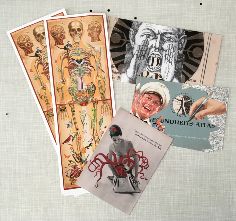 Material to Laurie and Doug Kanyer Art Collection - Invitation cards for exhibitions - Einladungskarten für Ausstellungen