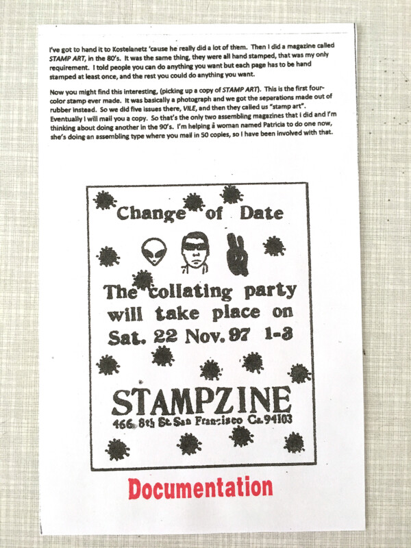 Stampzine 29 - Documentation 2