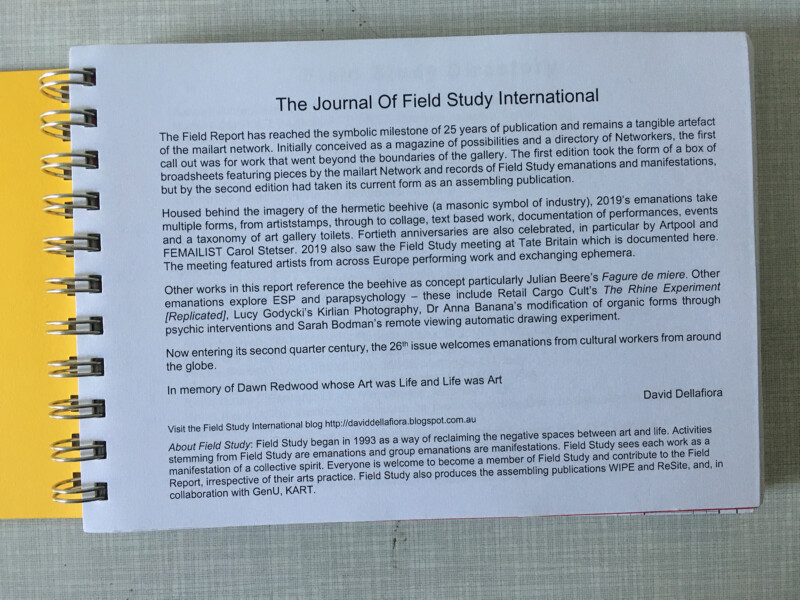 Journal Of Field Study International - Field Report 2019 - 2