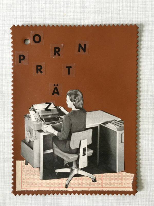 Linoleum Postkarte - 2 BV
