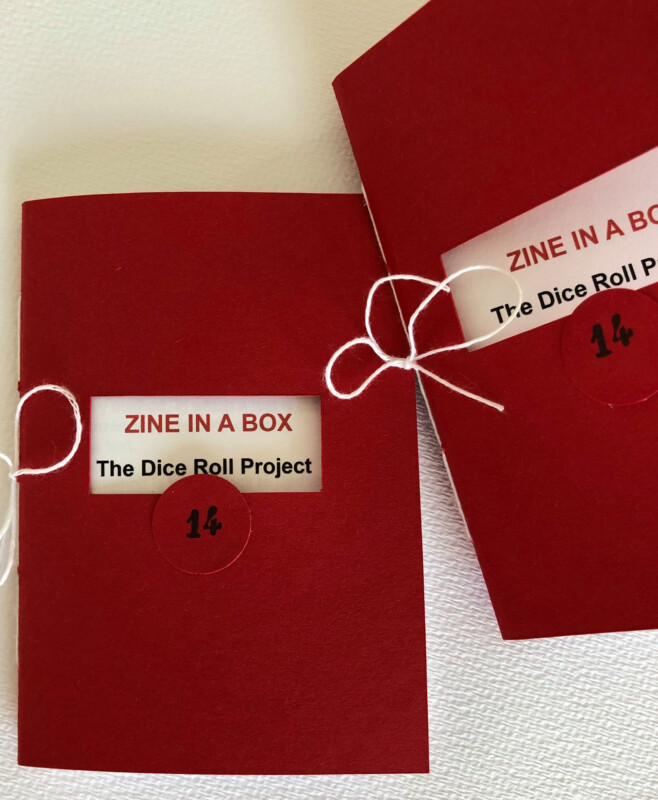 Zine in a box 14 - The dice roll project - The Zine - photo by Tictac Patrizia