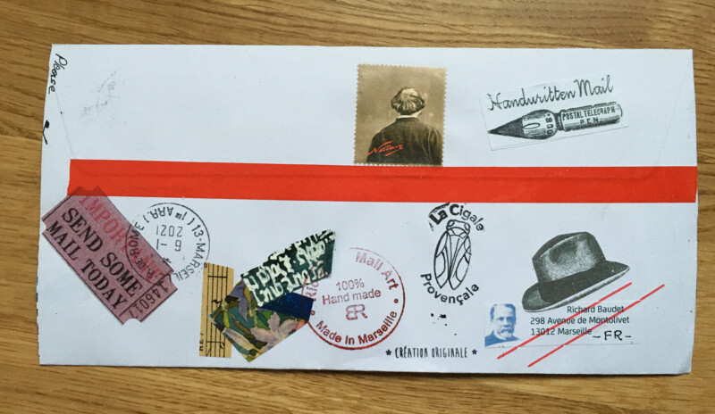 Incoming Mail Art January 2021 - Richard Baudet - back