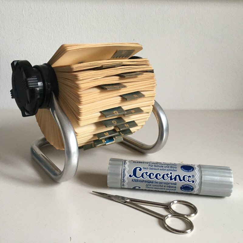 New Collage Material - Vintage Rolodex