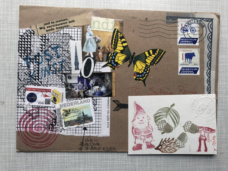 10-2022 Incoming Mail Art from Reina Huges - 2